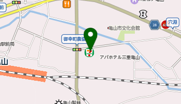 CHARGESPOT(チャージスポット)セブン-イレブン 亀山東御幸町店の地図画像