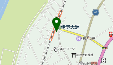 CHARGESPOT(チャージスポット)伊予大洲駅観光案内所の地図画像