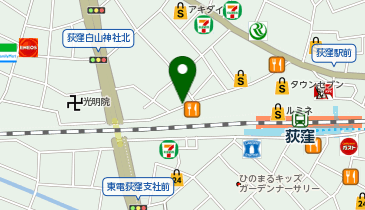 CHARGESPOT(チャージスポット)chocoZAP 荻窪の地図画像