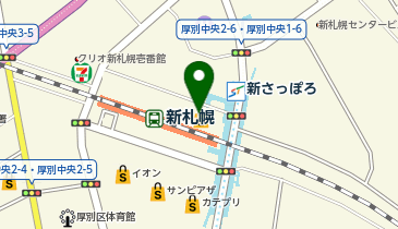ChargeSPOT ローソン 新さっぽろデュオ店の地図画像