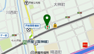 ChargeSPOT セブン-イレブン 芦屋公光町店の地図画像