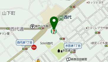 ChargeSPOT セブン-イレブン 神戸御屋敷通3丁目店の地図画像