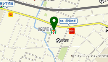 ChargeSPOT セブン-イレブン 明石田町2丁目店の地図画像