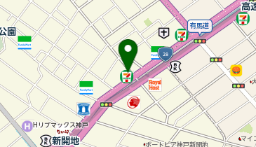 ChargeSPOT セブン-イレブン 神戸福原町店の地図画像