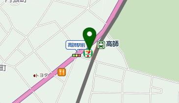 ChargeSPOT セブン-イレブン 豊橋高師町店の地図画像