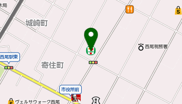 ChargeSPOT セブン-イレブン 西尾寄住町店の地図画像