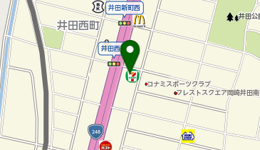ChargeSPOT セブン-イレブン 岡崎井田南町店の地図画像