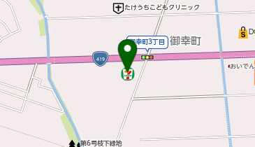 ChargeSPOT セブン-イレブン 豊田市御幸町店の地図画像