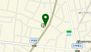 ChargeSPOT セブン-イレブン 岡崎井田町店の地図画像