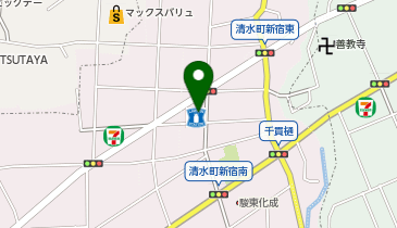 CHARGESPOT(チャージスポット)ローソン 清水町新宿西店の地図画像