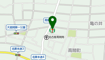 ChargeSPOT セブン-イレブン 名古屋高間町店の地図画像
