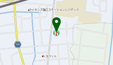 ChargeSPOT セブン-イレブン 蟹江町宝3丁目店の地図画像