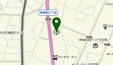 ChargeSPOT セブン-イレブン 半田有楽町店の地図画像