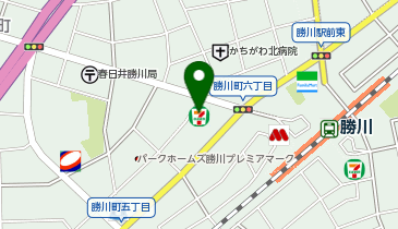 ChargeSPOT セブン-イレブン 春日井勝川駅前店の地図画像