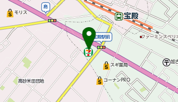 ChargeSPOT セブン-イレブン JR宝殿駅前店の地図画像