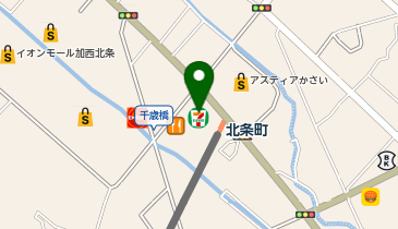CHARGESPOT(チャージスポット)セブン-イレブン 加西北条駅前店の地図画像