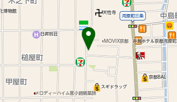 ChargeSPOT セブン-イレブン 京都寺町六角店の地図画像