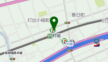 ChargeSPOT セブン-イレブン 芦屋打出駅北店の地図画像