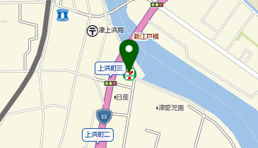 ChargeSPOT セブン-イレブン 津市上浜町3丁目店の地図画像