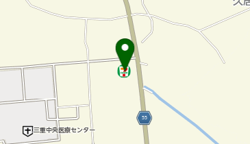 ChargeSPOT セブン-イレブン 津市久居明神町店の地図画像