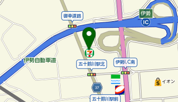 ChargeSPOT セブン-イレブン 伊勢市楠部町店の地図画像