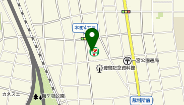 ChargeSPOT セブン-イレブン 一宮本町4丁目店の地図画像
