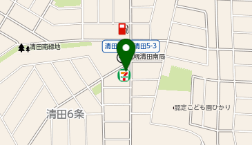 ChargeSPOT セブン-イレブン 札幌清田6条店の地図画像