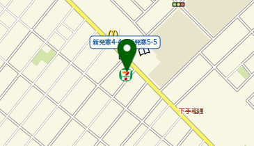 ChargeSPOT セブン-イレブン 札幌新発寒4条店の地図画像