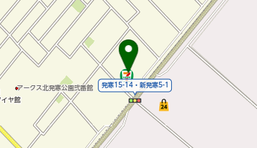 ChargeSPOT セブン-イレブン 札幌新発寒5条店の地図画像