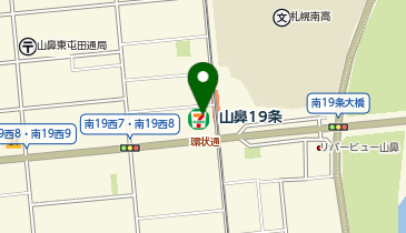 ChargeSPOT セブン-イレブン 札幌南高校前店の地図画像