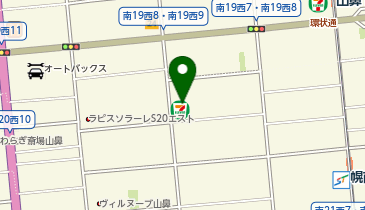 ChargeSPOT セブン-イレブン 札幌南20条西8丁目店の地図画像