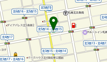 ChargeSPOT セブン-イレブン 札幌北5条店の地図画像