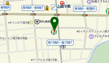 ChargeSPOT セブン-イレブン 札幌南9条西7丁目店の地図画像