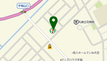 ChargeSPOT セブン-イレブン 札幌曙12条店の地図画像