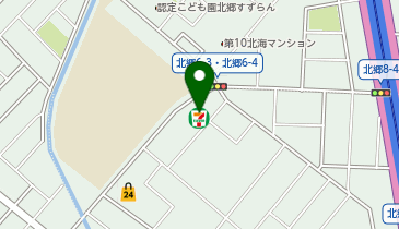 ChargeSPOT セブン-イレブン 札幌北郷6条店の地図画像