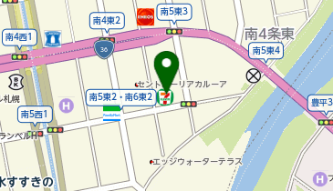ChargeSPOT セブン-イレブン 札幌南5条東店の地図画像