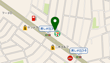 ChargeSPOT セブン-イレブン 札幌美しが丘3条店の地図画像