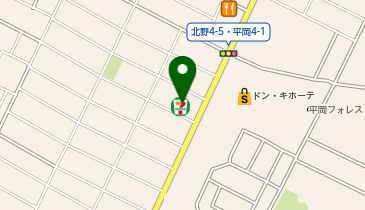 ChargeSPOT セブン-イレブン 札幌北野3条店の地図画像