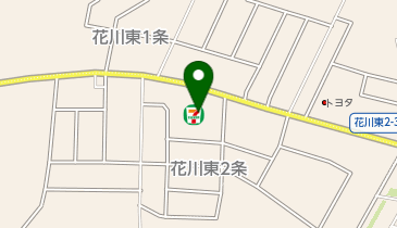 ChargeSPOT セブン-イレブン 石狩花川東2条店の地図画像