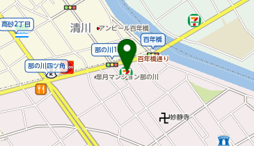 ChargeSPOT セブン-イレブン 福岡那の川1丁目店の地図画像