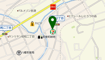 ChargeSPOT セブン-イレブン 八幡槻田2丁目店の地図画像