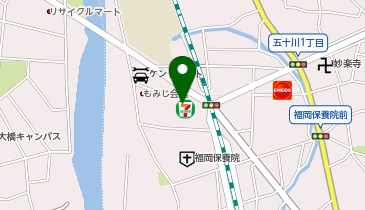 ChargeSPOT セブン-イレブン 福岡高木1丁目店の地図画像