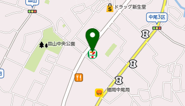 ChargeSPOT セブン-イレブン 福岡中尾3丁目店の地図画像