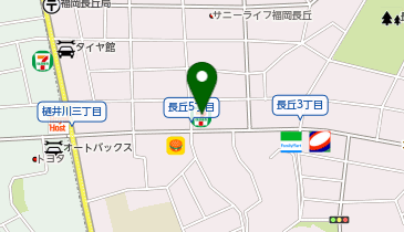 ChargeSPOT セブン-イレブン 福岡長丘5丁目店の地図画像
