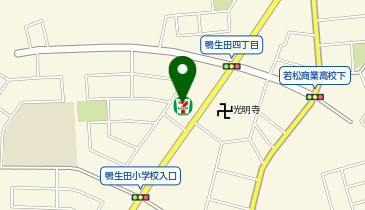 ChargeSPOT セブン-イレブン 若松鴨生田店の地図画像