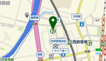 ChargeSPOT セブン-イレブン 福岡西鉄香椎駅前店の地図画像