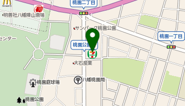 ChargeSPOT セブン-イレブン 八幡桃園公園前店の地図画像