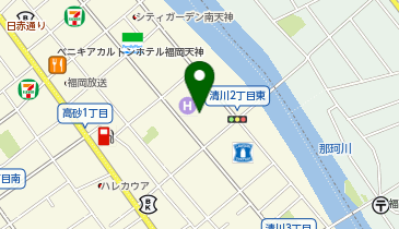 ChargeSPOT セブン-イレブン 福岡清川2丁目店の地図画像