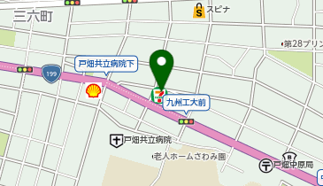 ChargeSPOT セブン-イレブン 戸畑中原西1丁目店の地図画像