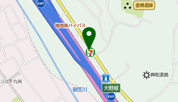 ChargeSPOT セブン-イレブン 福岡南バイパス店の地図画像